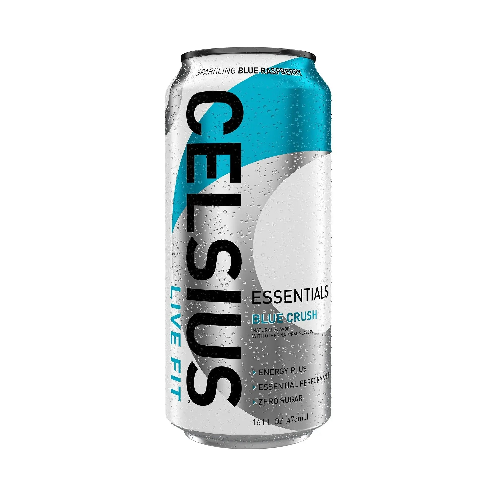 CELSIUS ESSENTIALS Sparkling Blue Crush Performance Energy Drink, 16 fl oz Cans, 12-Pack for American Fitness Fans WA