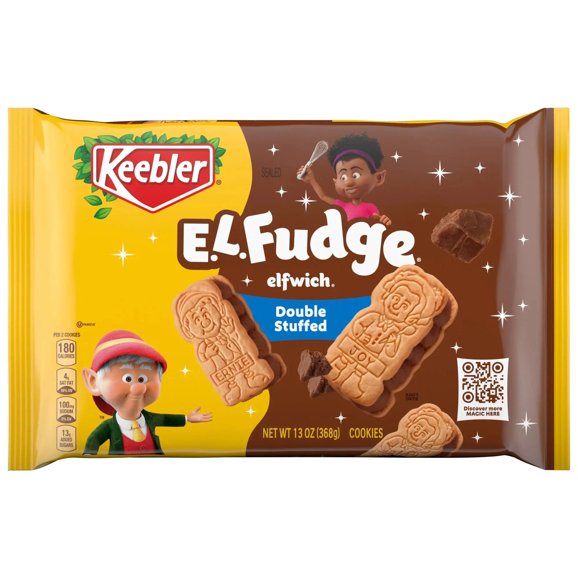 Keebler Vienna Fingers Sandwich Cookies with Vanilla Crème Filling, 12 oz - Classic American Elfin-Baked Treat WA