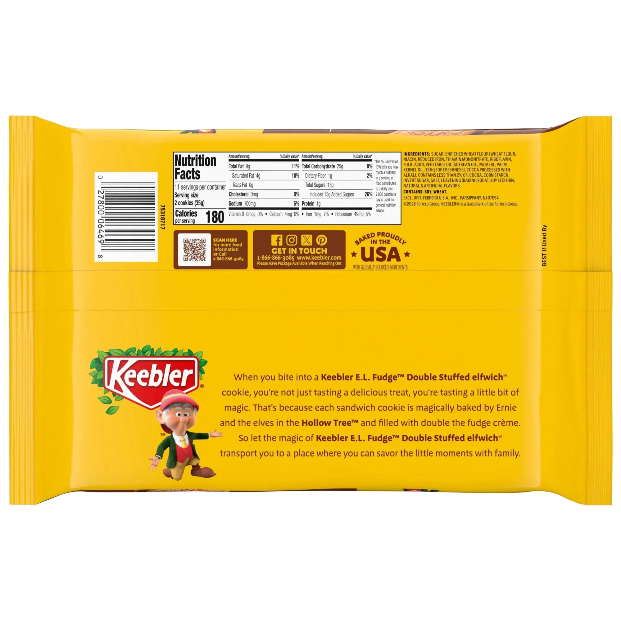 Keebler Vienna Fingers Sandwich Cookies with Vanilla Crème Filling, 12 oz - Classic American Elfin-Baked Treat WA