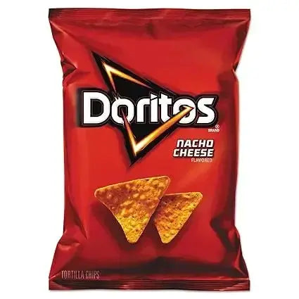 Doritos Nacho Cheese Flavored Tortilla Chips for Game Day Snacking, 1.75 oz Pack of 64 (112 oz Total) AZ