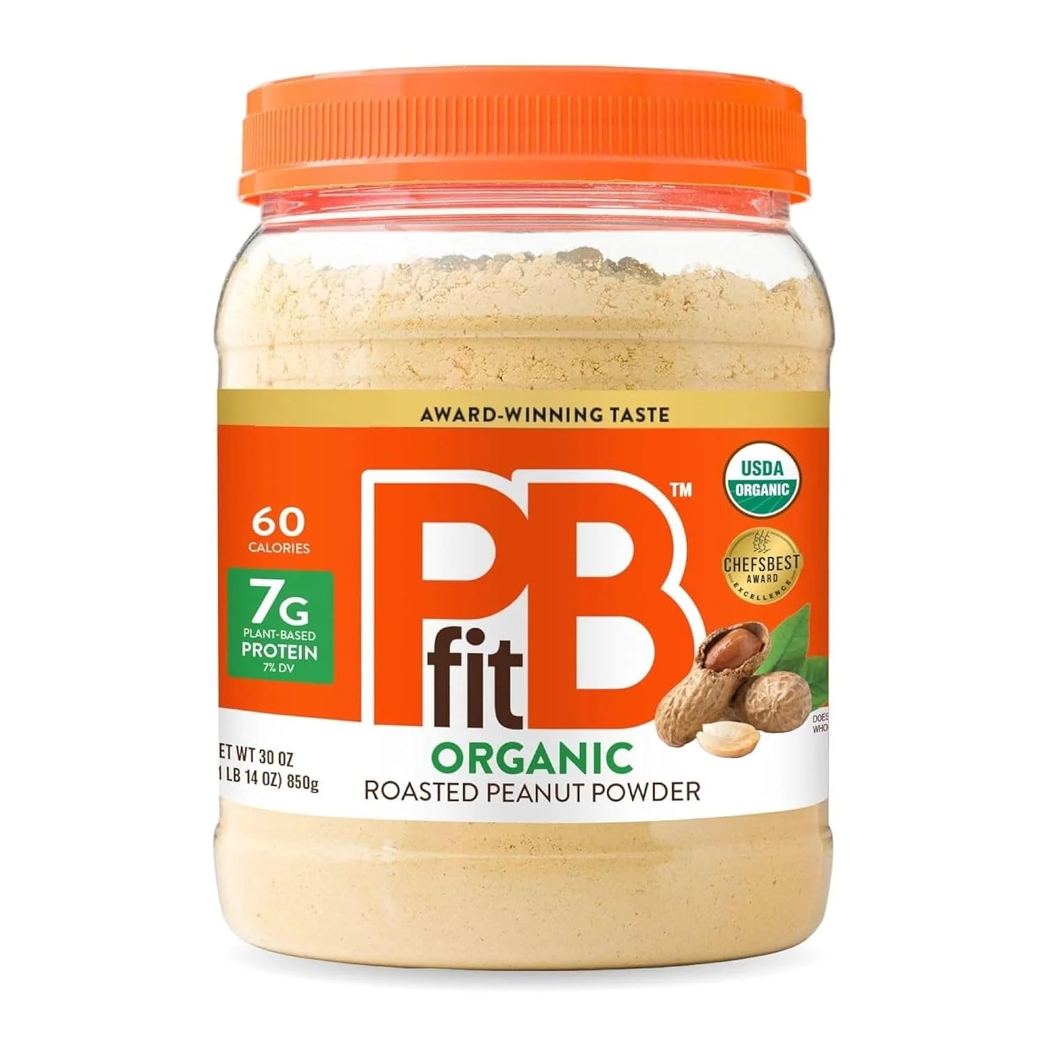 "GROWTH Grid Performance Spreads collection featuring jars of high-protein peanut butter and pure-pressed peanut powder."