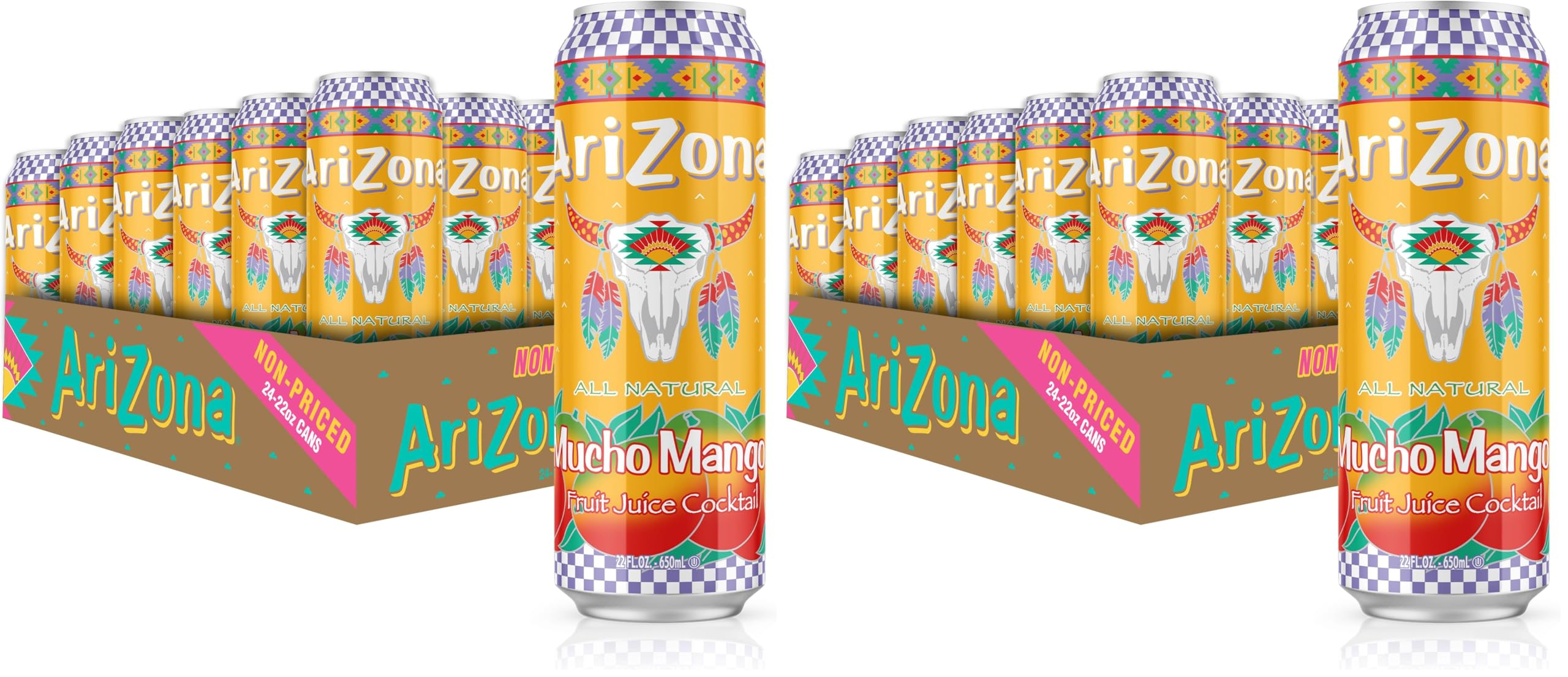AriZona Fruit Punch Big Can, 22 fl oz, 24 Pack - Real Fruit Juice Blend for American Refreshment Growth Grid