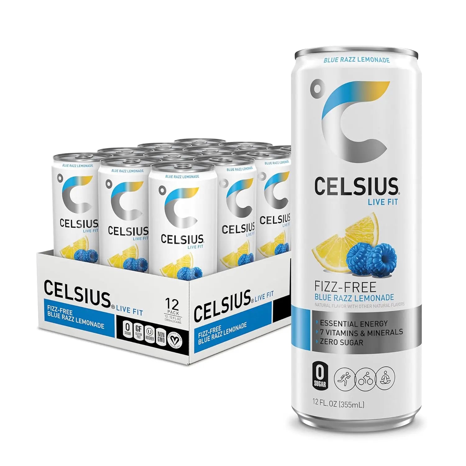 CELSIUS Sugar Free Energy Drink Variety Pack, 12 Fl Oz Cans, 12-Pack WA
