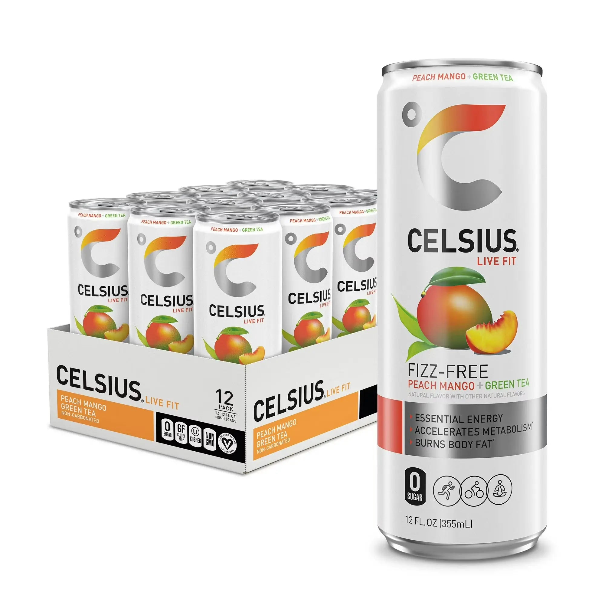 CELSIUS Sugar Free Energy Drink Variety Pack, 12 Fl Oz Cans, 12-Pack WA