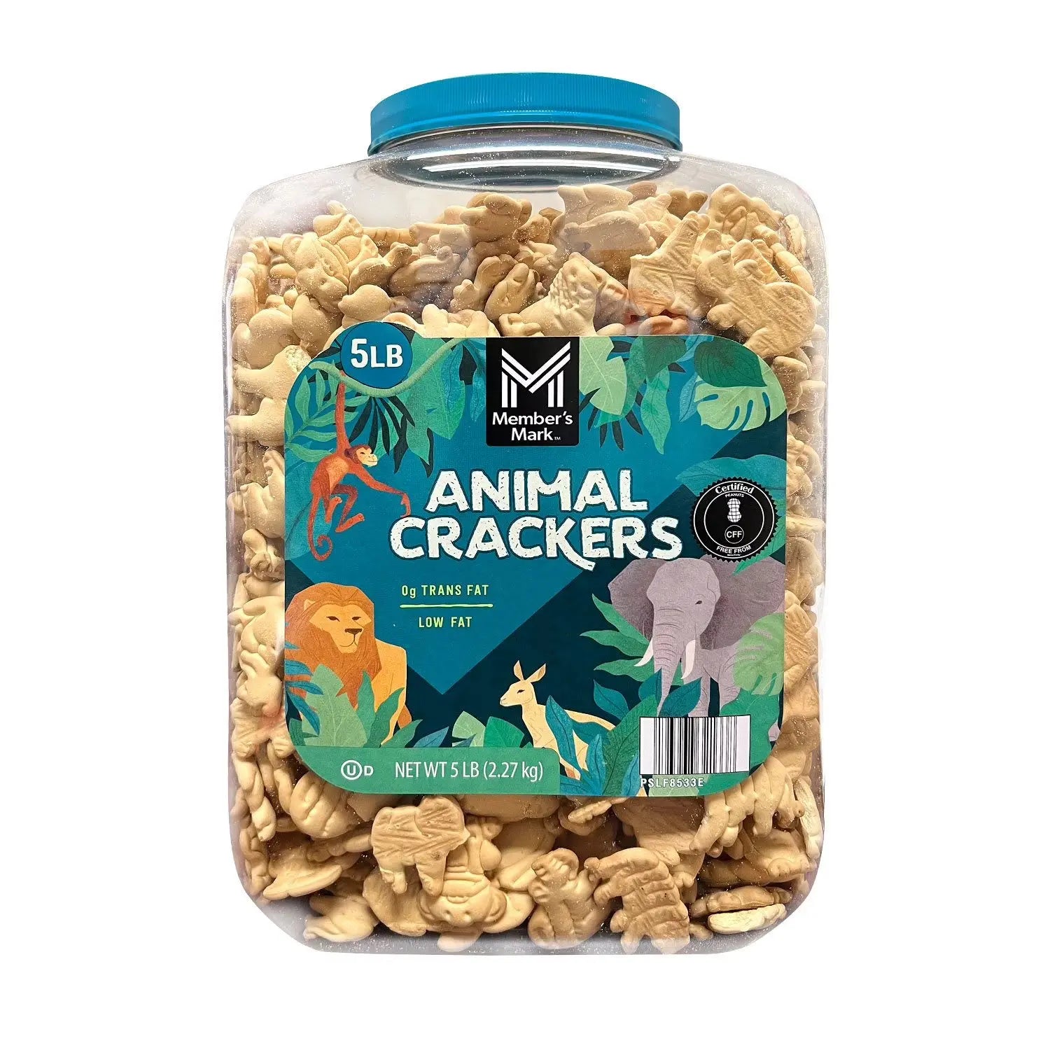 Member's Mark Animal Crackers, 5 lbs.Member's Mark Animal Crackers, 5 lb Jar - Low-Fat Sweet Crunch for American Families SC