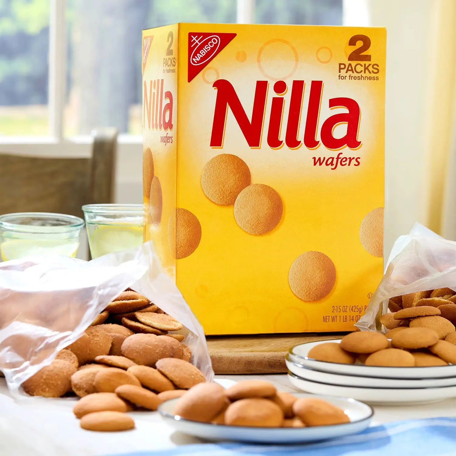 Nilla Wafers Vanilla Cookies 15 oz 2-Pack 30 oz Total – Crisp Kosher for American Pies & Lunches SC